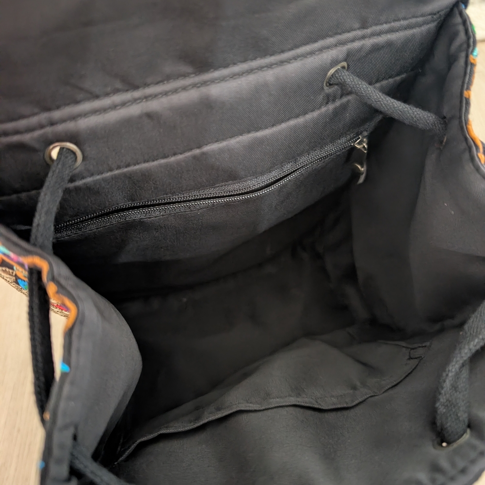 Embroidered Multicolor Backpack - Picture 7 of 9